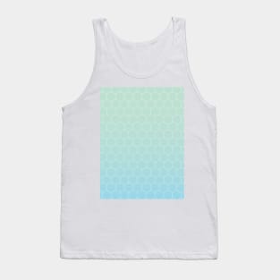 Cyan honeycomb Tank Top